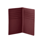 Camel Leather Burgundy / Silver