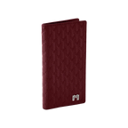 Camel Leather Burgundy / Silver