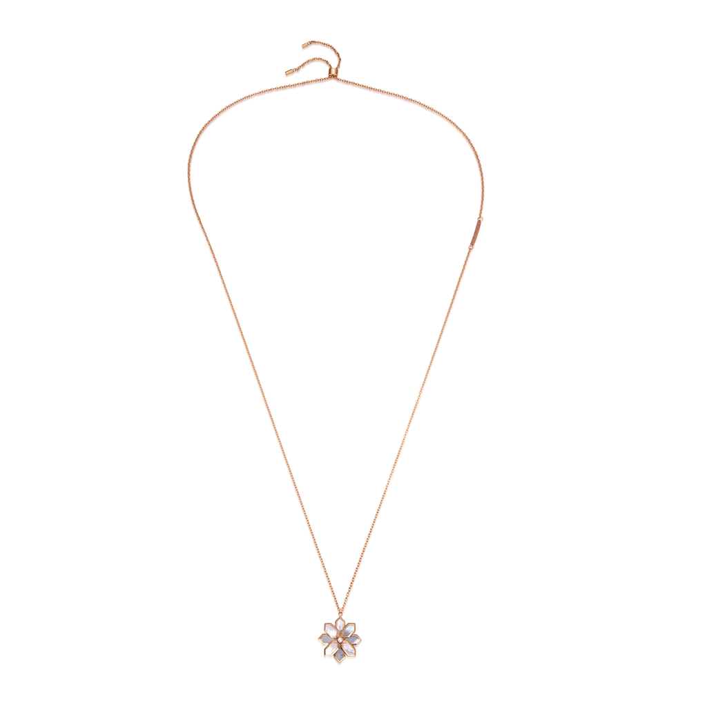 Lotus / Necklace Pearl Rose Gold