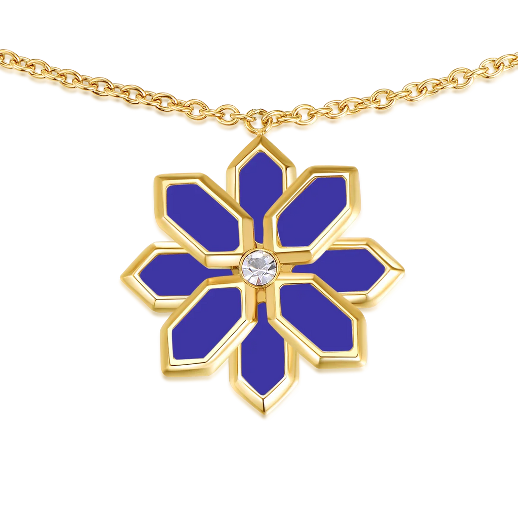 Lotus / Bracelet Blue Gold