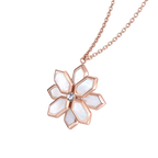 Lotus / Necklace Pearl Rose Gold