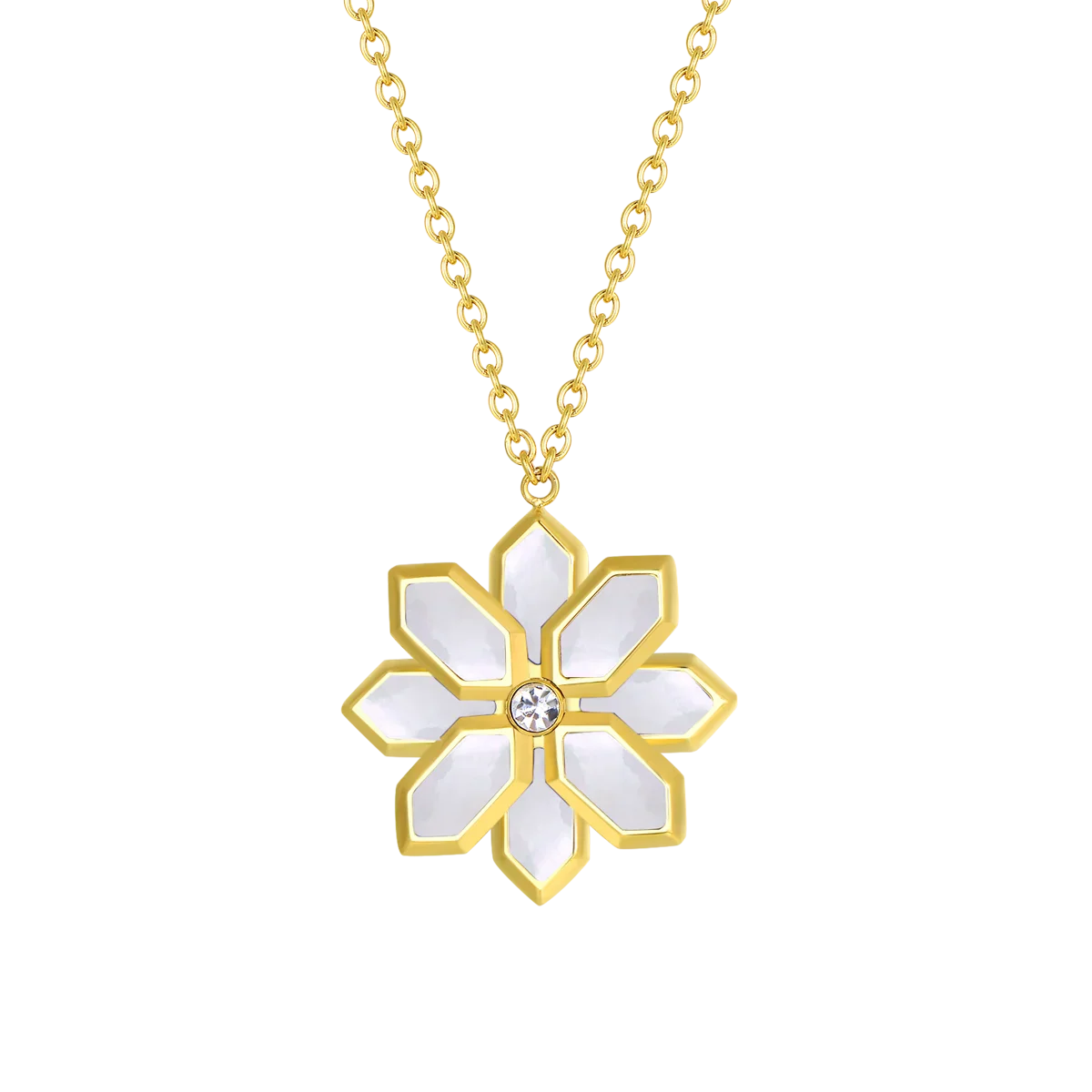 Lotus / Necklace Pearl Gold