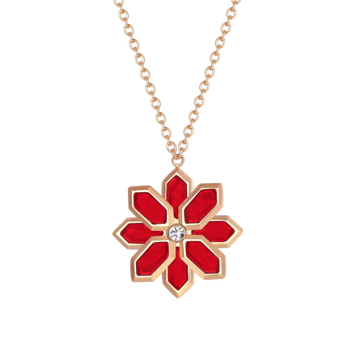 Lotus / Set Red Rose Gold