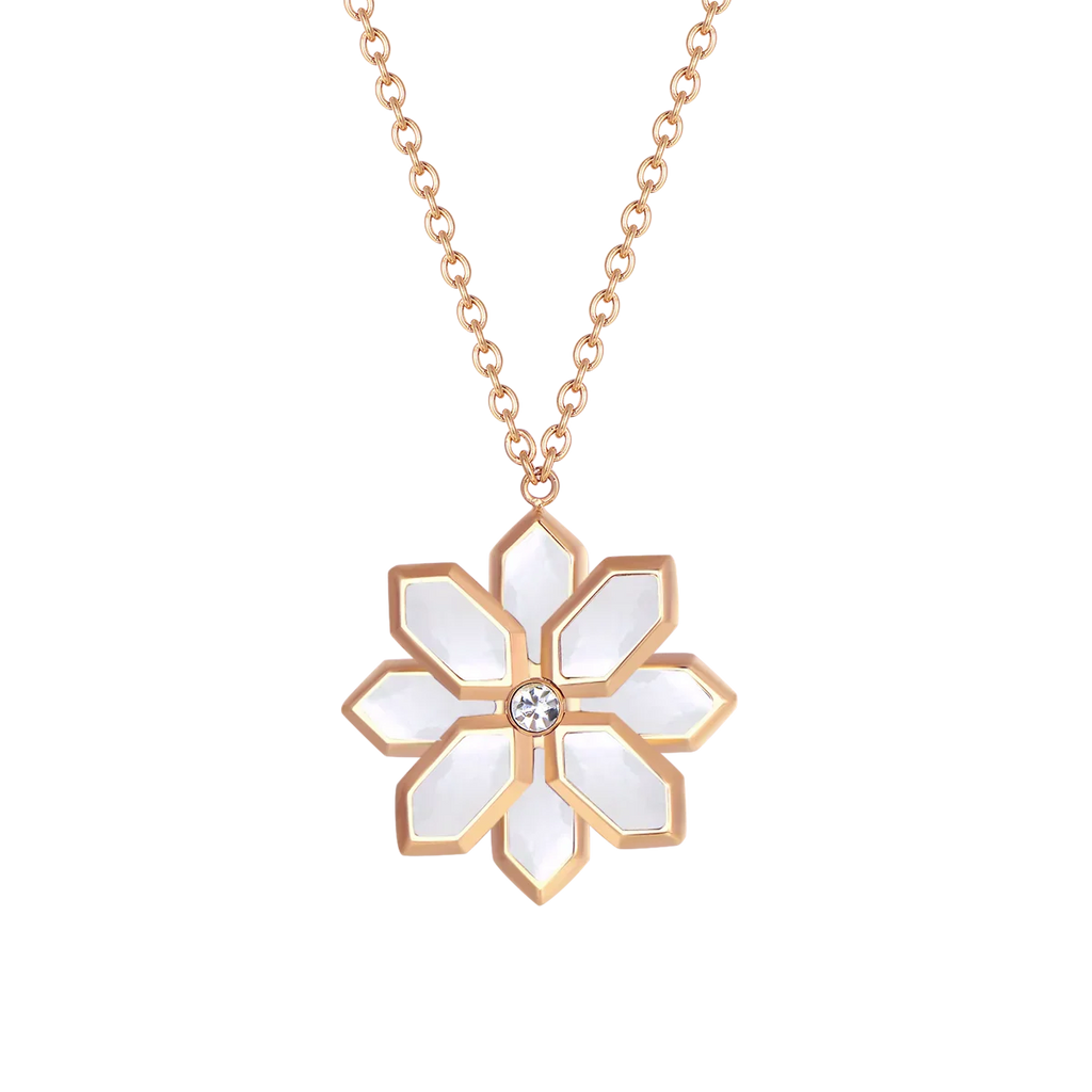 Lotus / Necklace Pearl Rose Gold