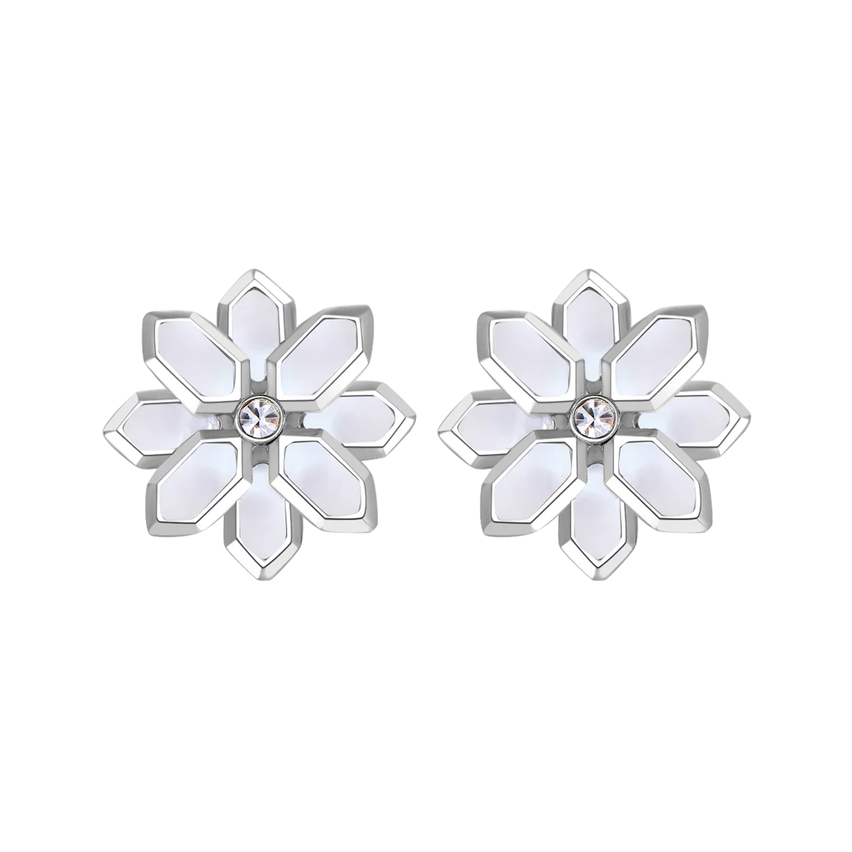 Lotus / Earrings Pearl Silver
