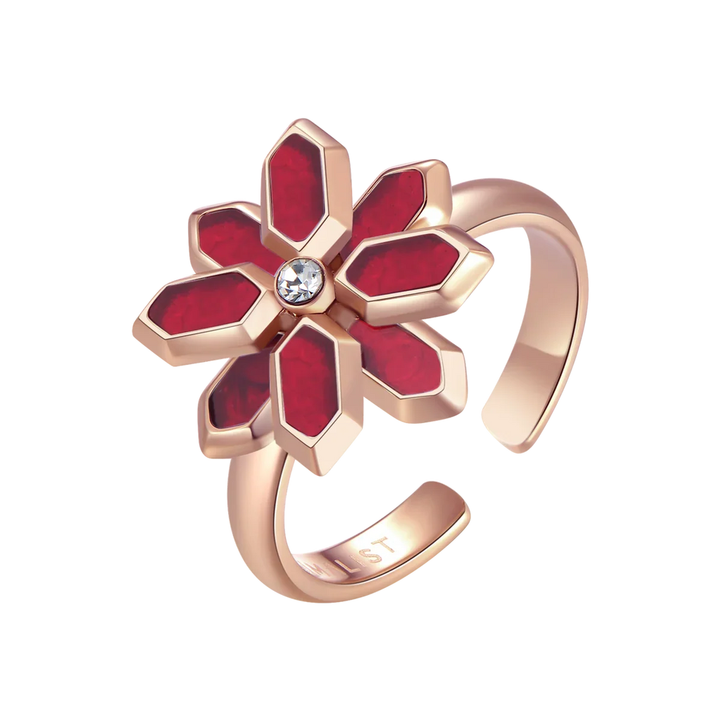 Lotus / Set Red Rose Gold