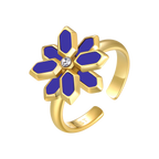 Lotus / Ring Blue Gold