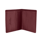 Camel Leather Burgundy / Silver