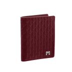 Camel Leather Burgundy / Silver