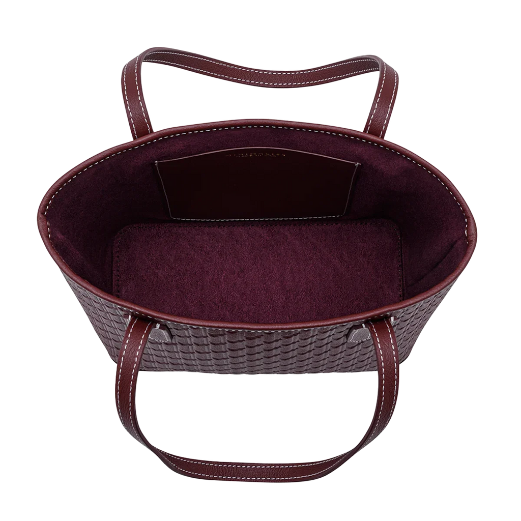 Mini Tote Bag / Burgundy