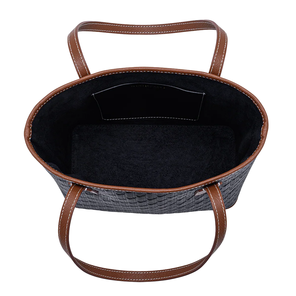 Mini Tote Bag Black / Tan