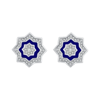 Najm / Earrings Blue Silver