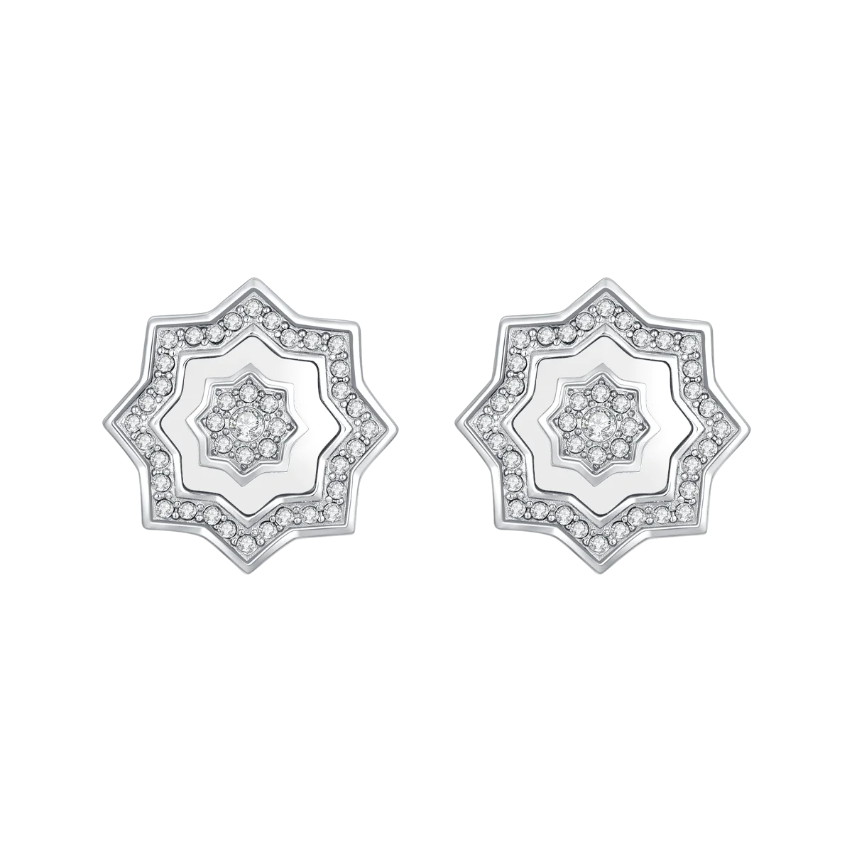 Najm / Earrings Pearl Silver