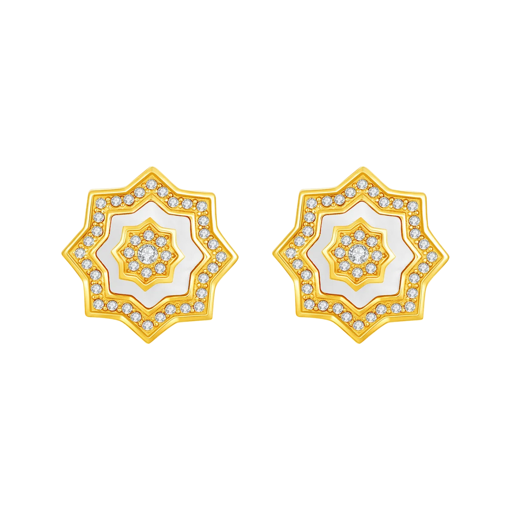 Najm / Earrings Pearl Gold