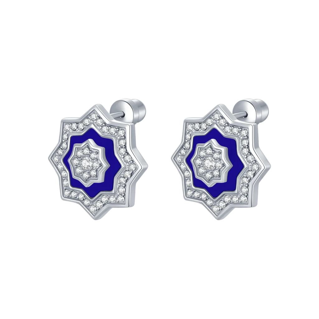 Najm / Earrings Blue Silver