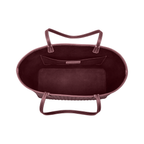 Burgundy Travel Tote / Mini tote / Long Wallet / Mini Wallet - Gift Set