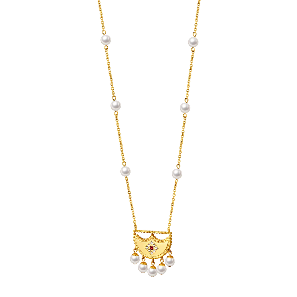 Shnaf / Necklace Pearl Gold