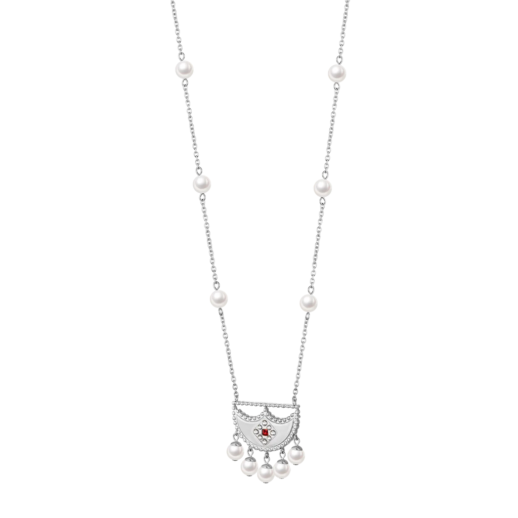 Shnaf / Necklace Pearl Silver