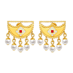 Shnaf / Earrings Pearl Gold