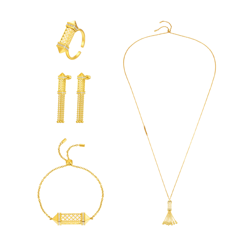 Tassel / Set Pearl Gold