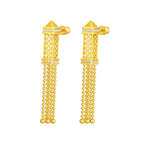 Tassel / Earrings Pearl Gold