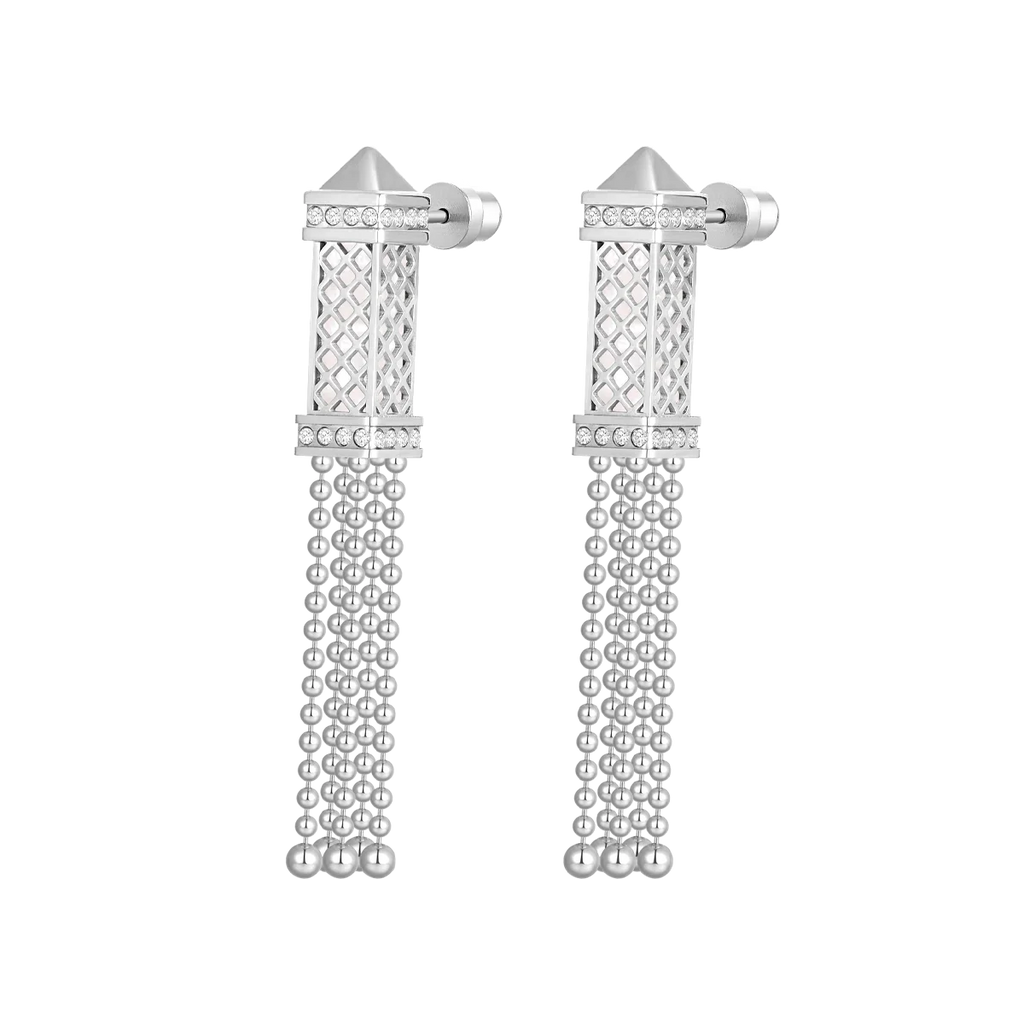 Tassel / Earrings Pearl Silver