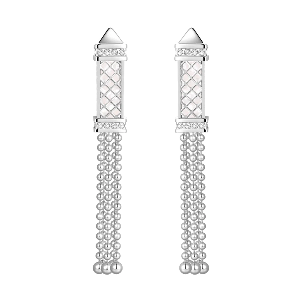 Tassel / Earrings Pearl Silver