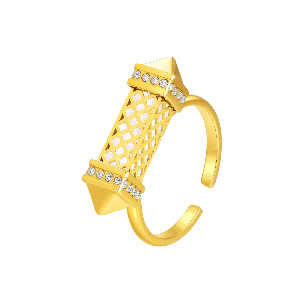 Tassel / Ring Pearl Gold