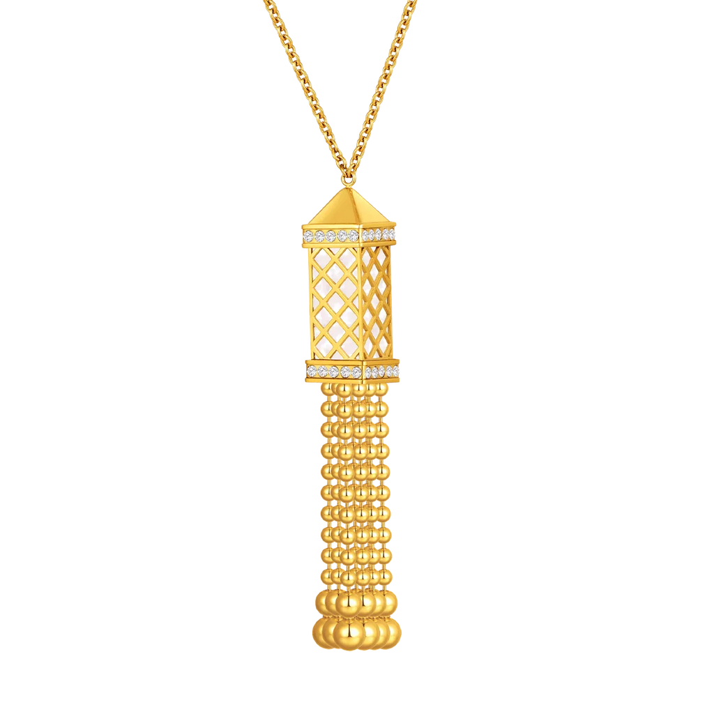 Tassel / Necklace Pearl Gold