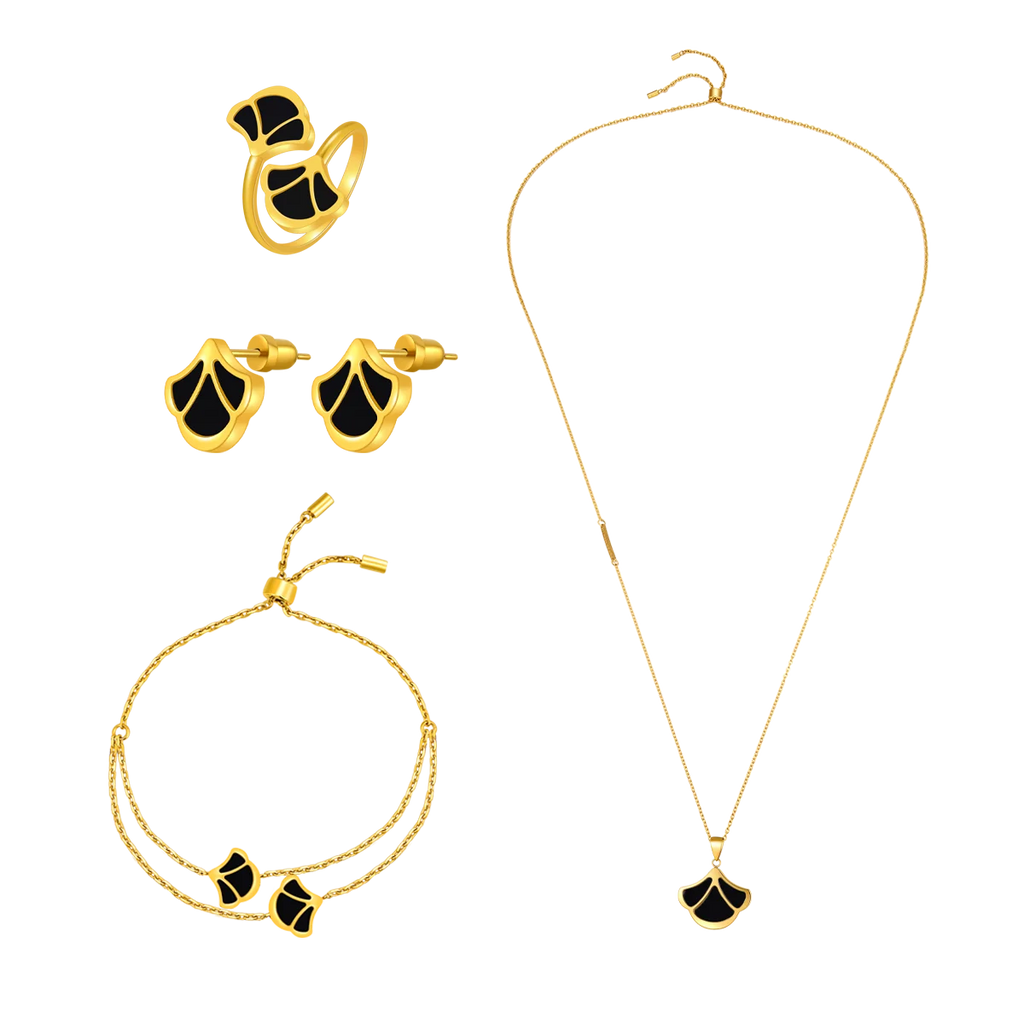 Tulip / Set Black Gold