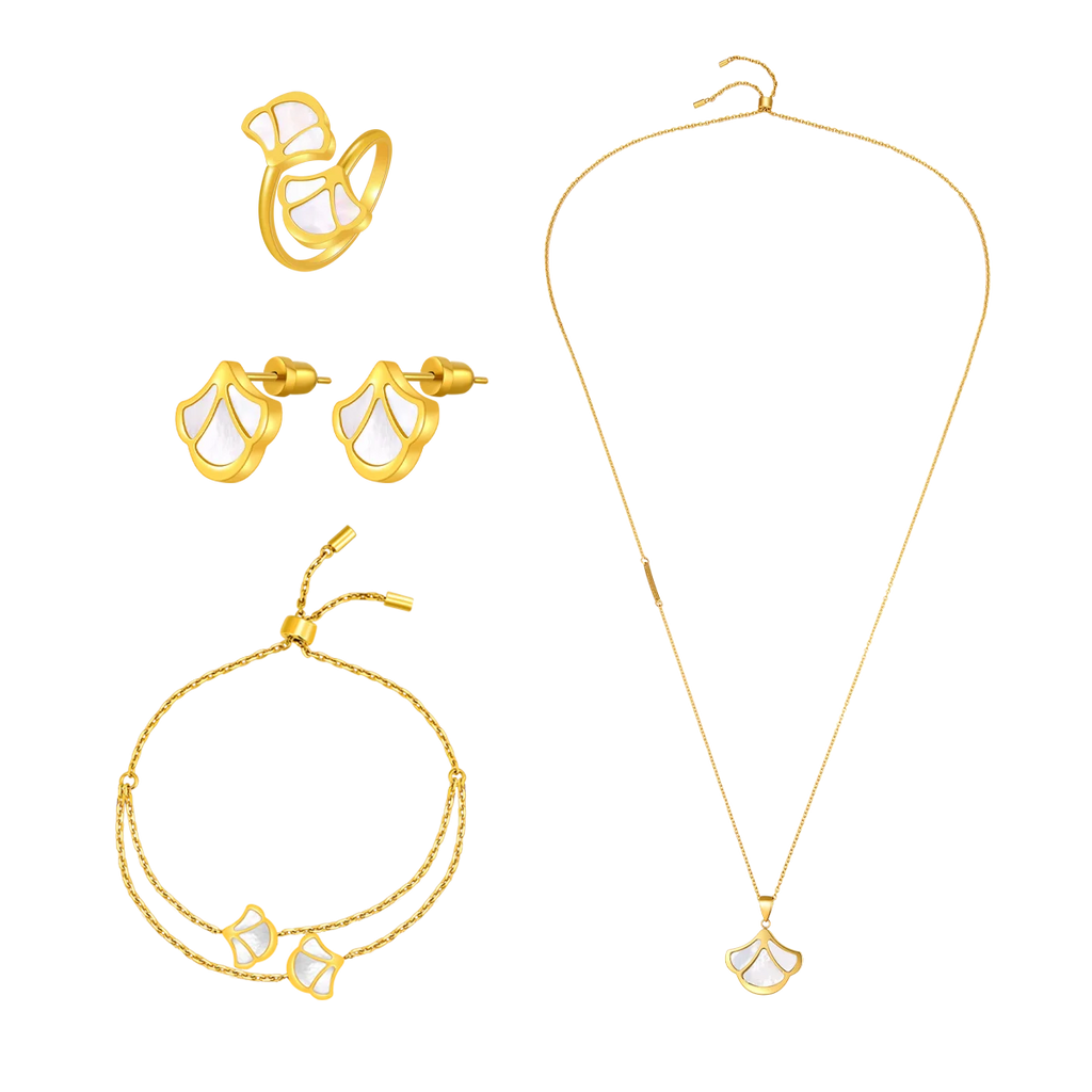 Tulip / Set Pearl Gold