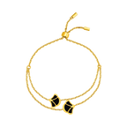 Tulip / Bracelet Black Gold