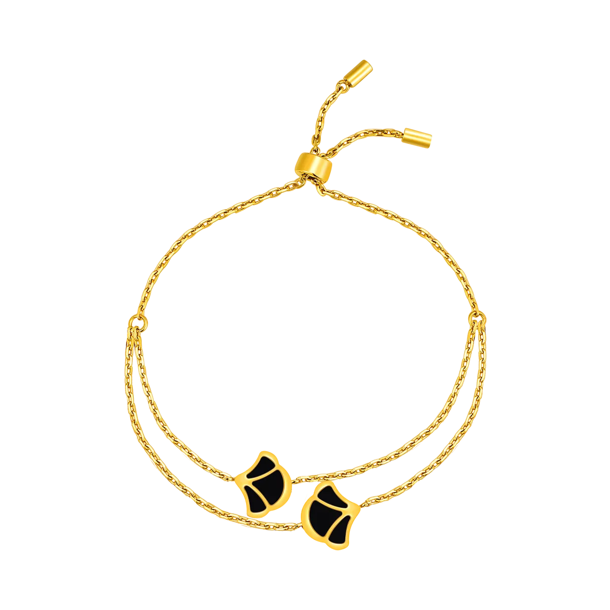 Tulip / Bracelet Black Gold