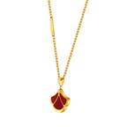 Tulip / Necklace Red Gold