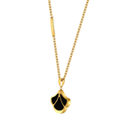 Tulip / Necklace Black Gold