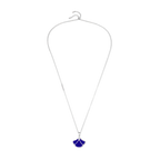 Tulip / Necklace Blue Silver