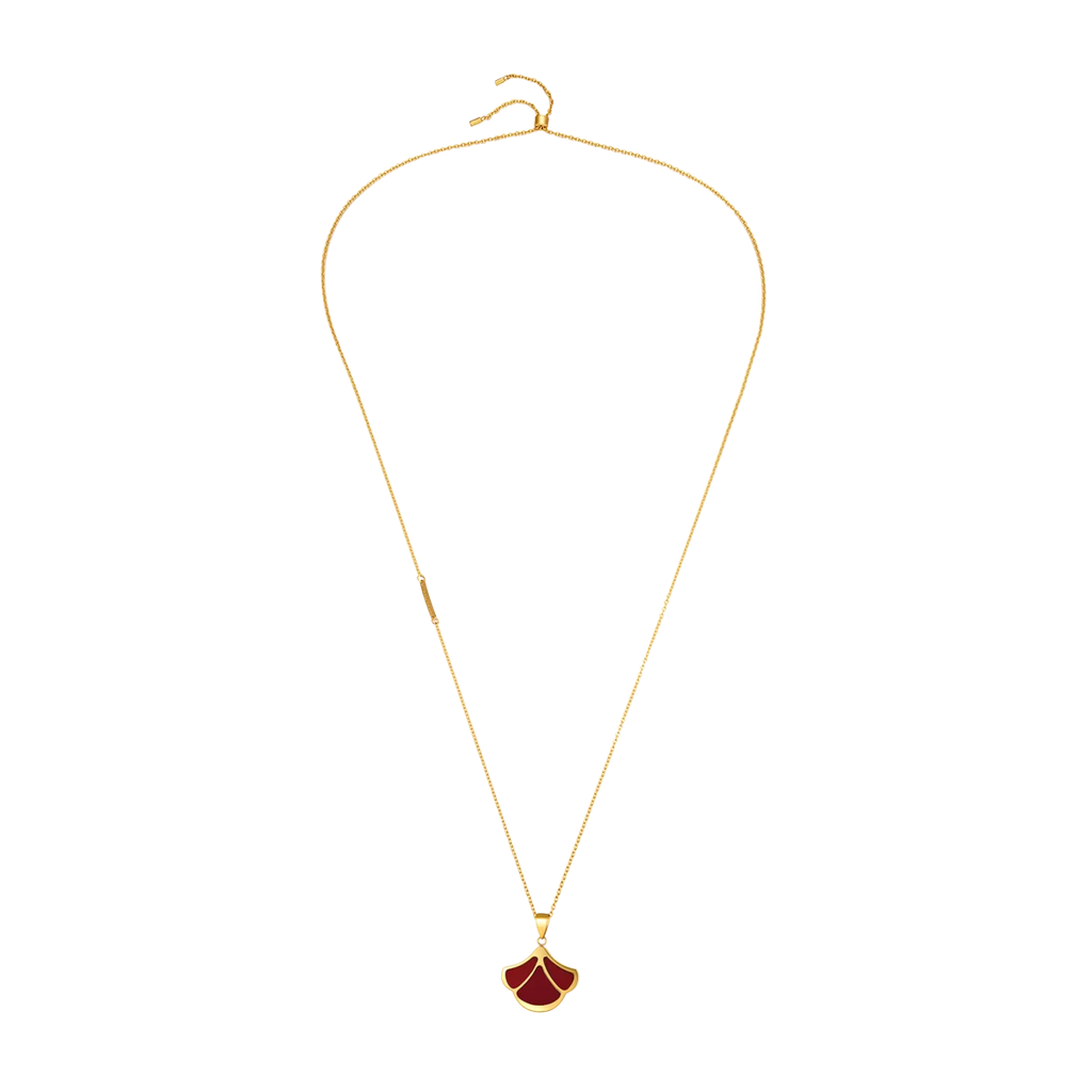 Tulip / Necklace Red Gold