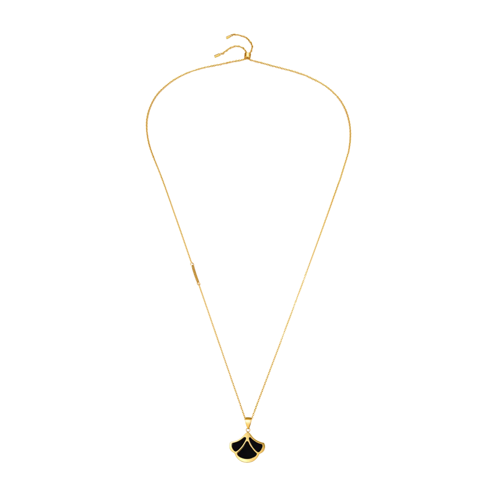 Tulip / Necklace Black Gold