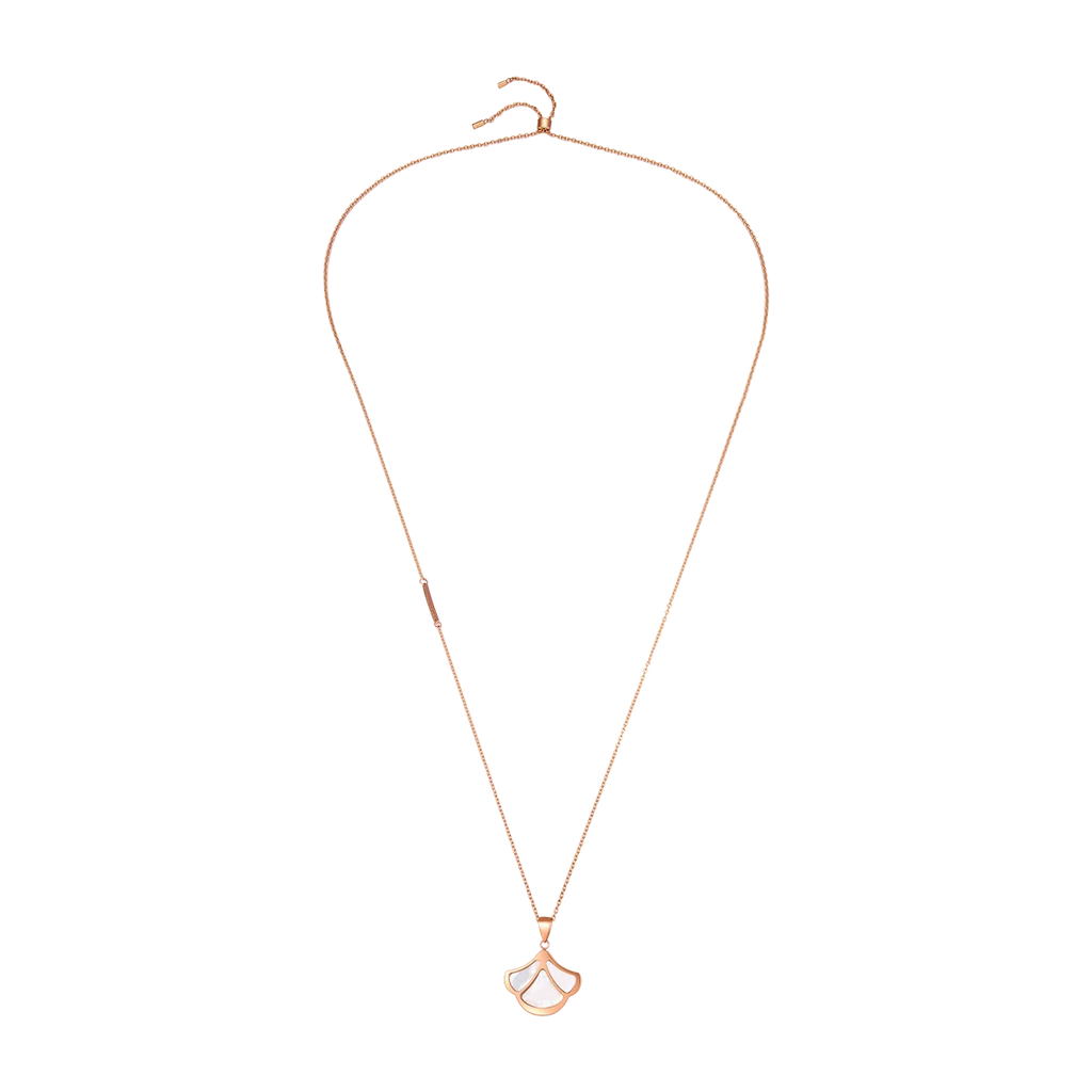 Tulip / Necklace Pearl Rose Gold