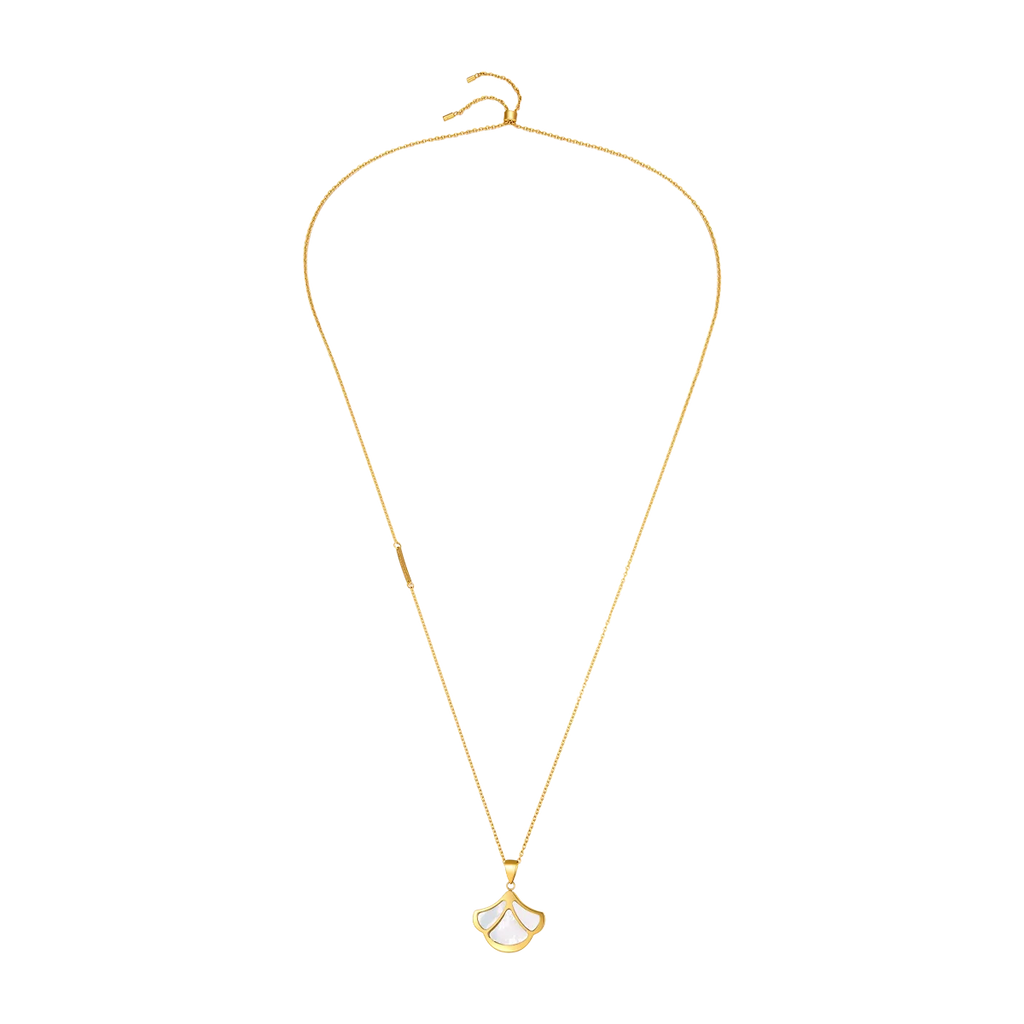 Tulip / Necklace Pearl Gold