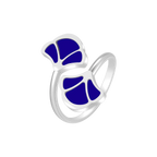 Tulip / Ring Blue Silver