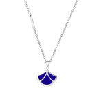 Tulip / Necklace Blue Silver