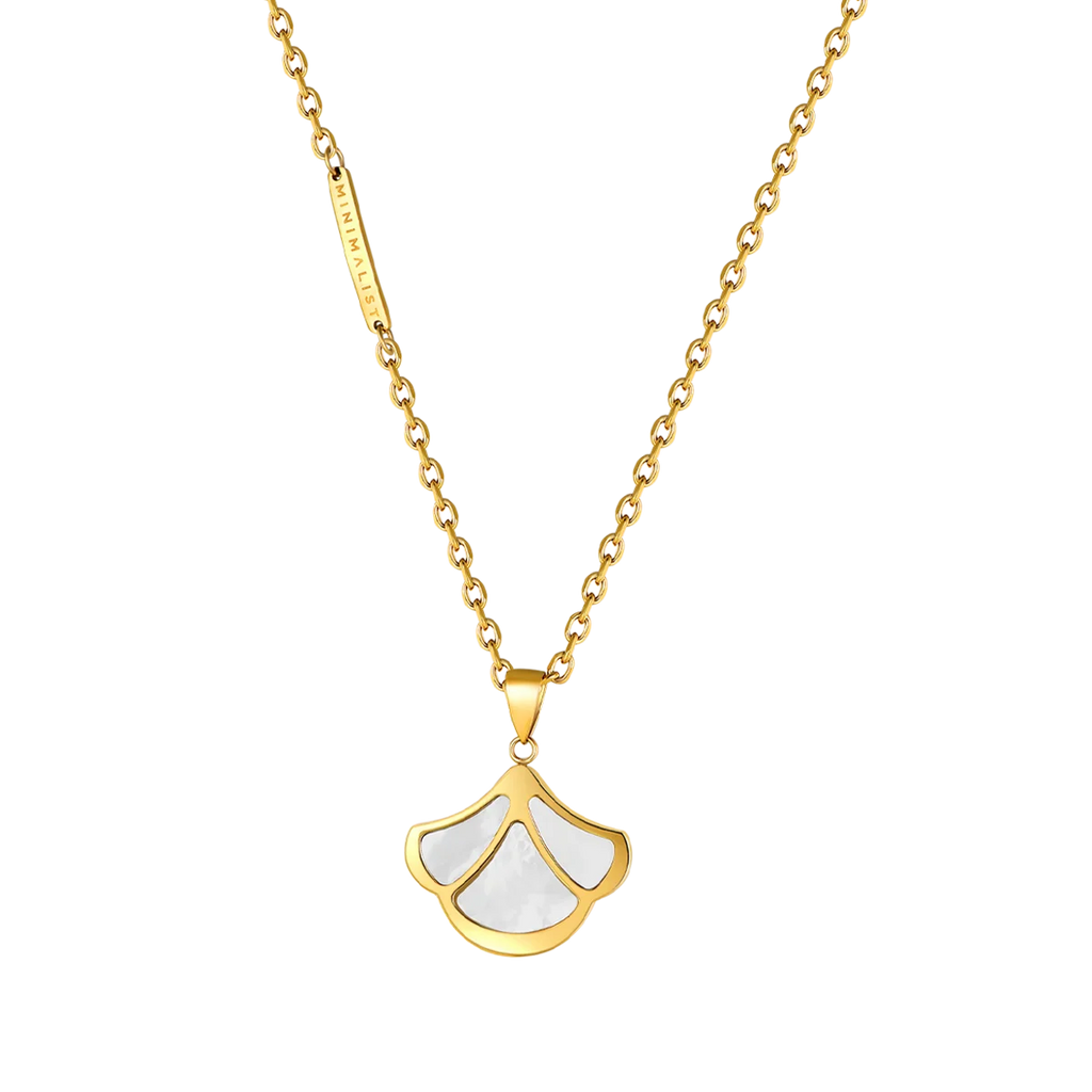 Tulip / Necklace Pearl Gold