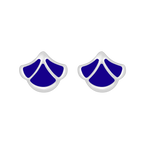Tulip / Earrings Blue Silver