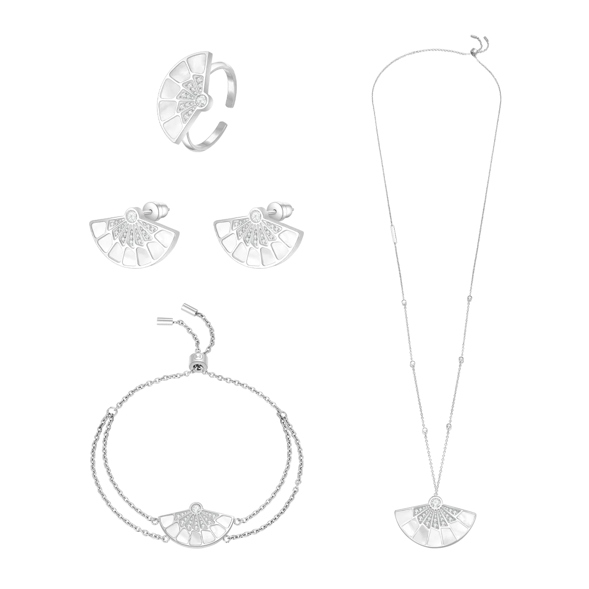 Fan / Set Silver