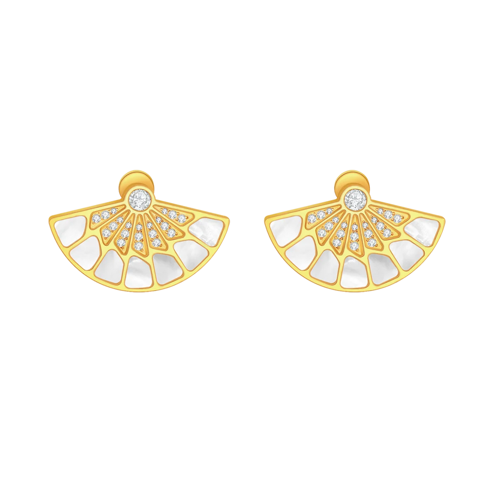 Fan / Earrings Gold