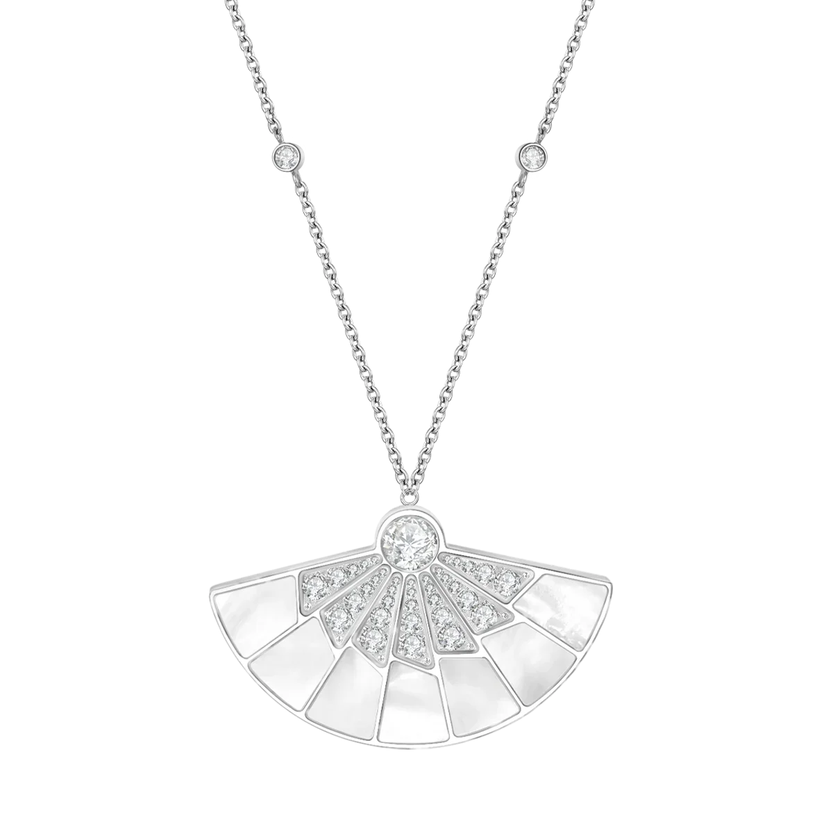 Fan / Necklace Silver