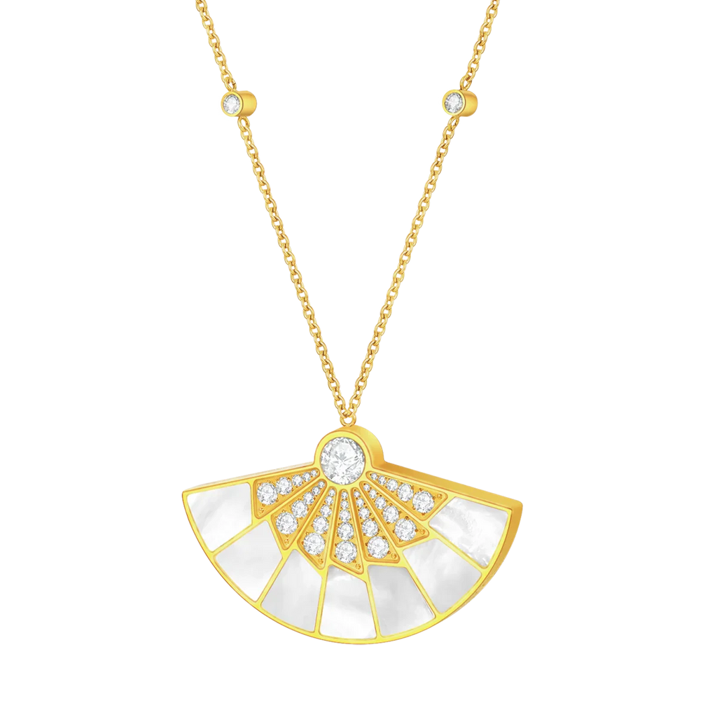 Fan / Necklace Gold