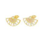 Fan / Earrings Gold