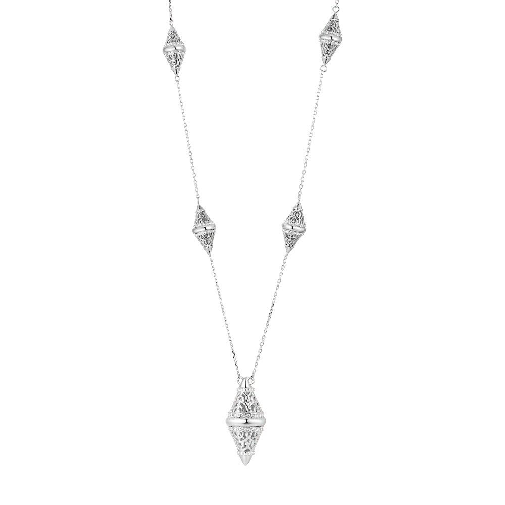 Lantern / Necklace Silver